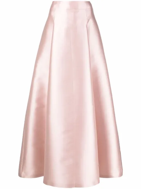 Alberta Ferretti تنورة ميتاليك طويلة بقصة A