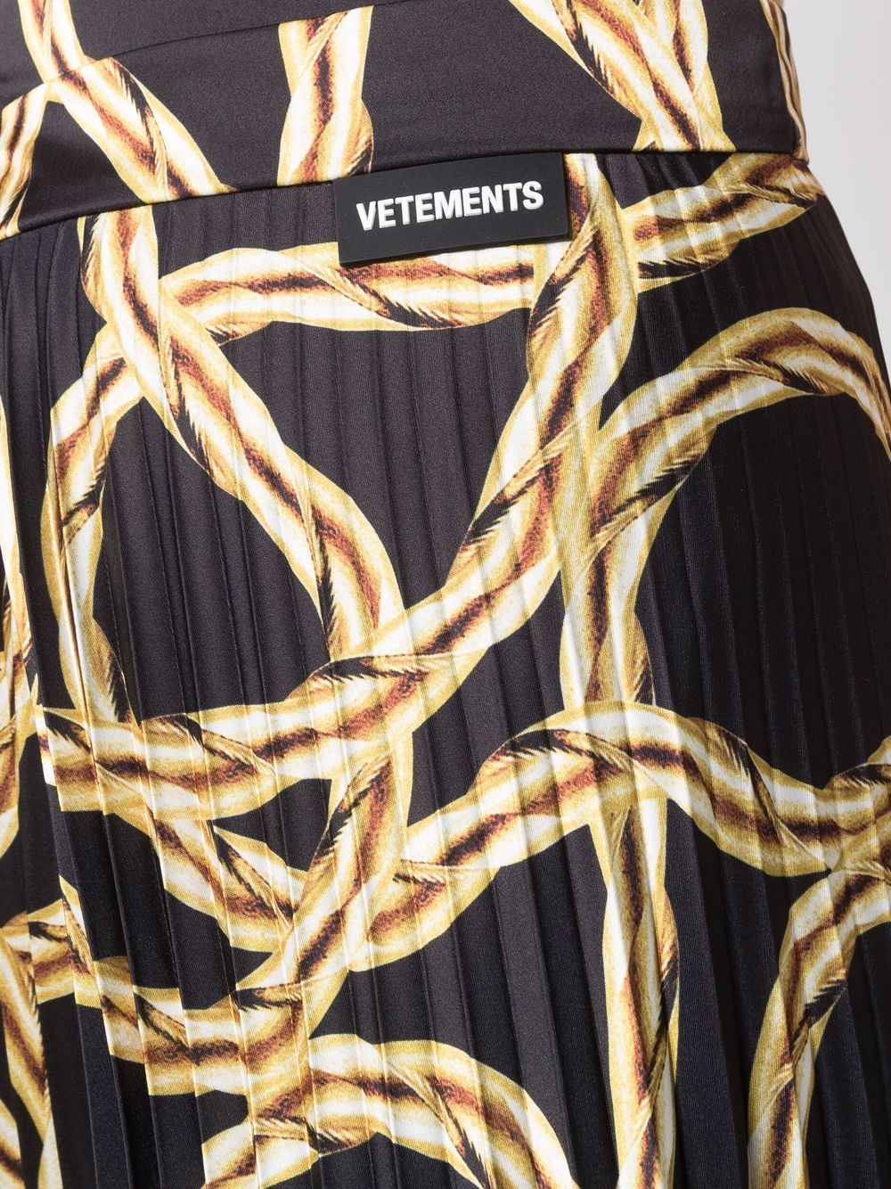 фото Vetements плиссированная юбка с принтом