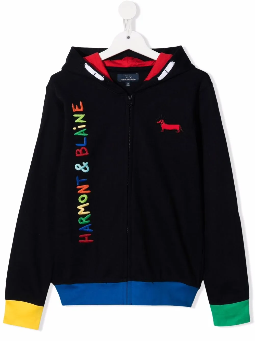 фото Harmont & blaine junior худи на молнии с вышитым логотипом