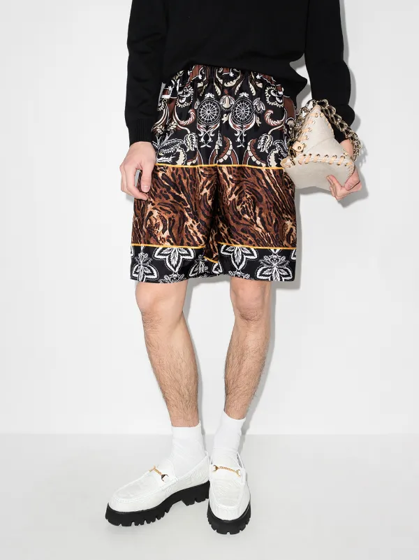 Edward Crutchley Patchwork Silk Bermuda 