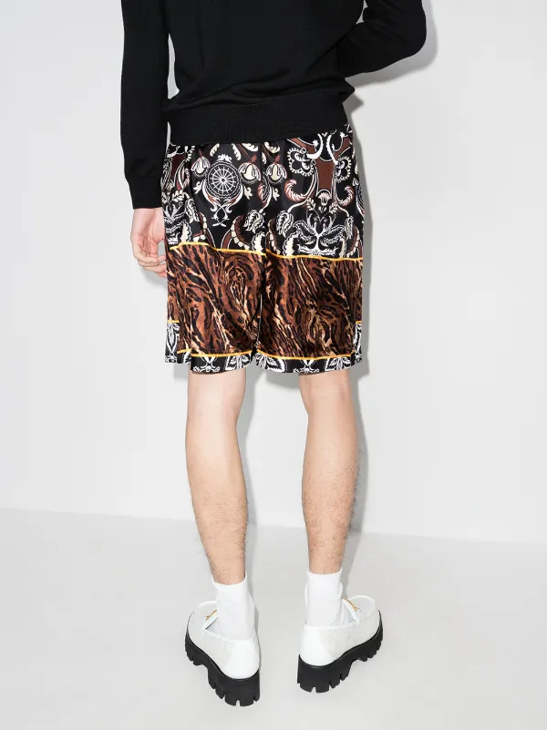 Edward Crutchley Patchwork Silk Bermuda 