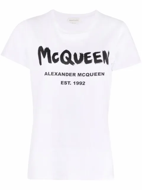 Alexander McQueen logo-print cotton T-shirt