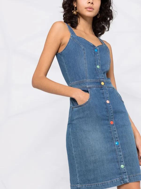 Love Moschino logo-print Fitted Denim 