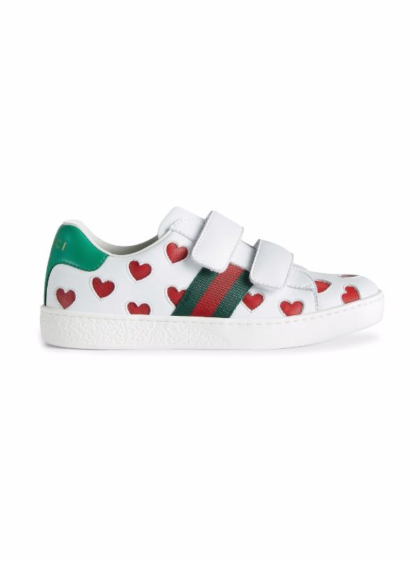 Gucci Kids グッチ・キッズ ハート スニーカー - FARFETCH