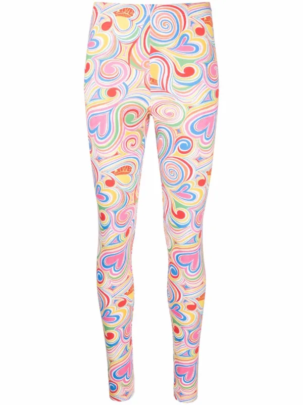 Love Moschino abstract-print Leggings 