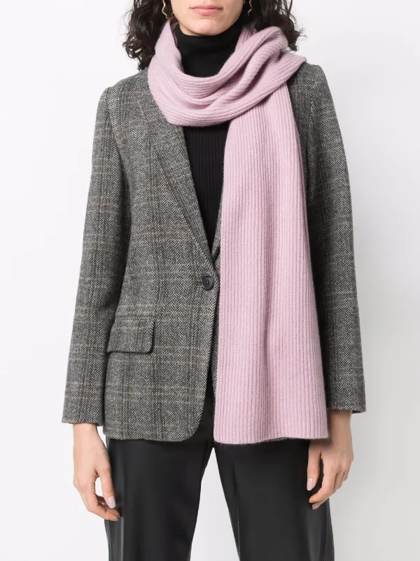 Shop Rag \u0026 Bone ribbed cashmere scarf 