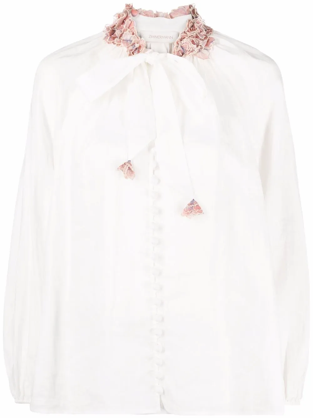 

ZIMMERMANN blusa Postcard - Blanco