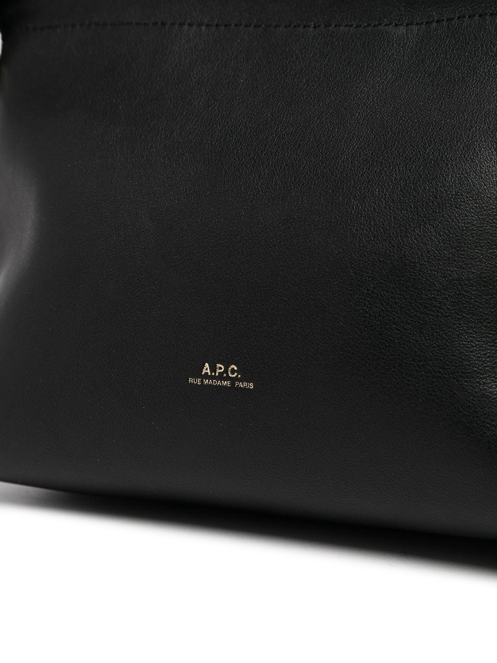 Shop Apc Drawstring Logo-detail Satchel Bag In Black