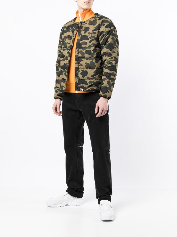 A BATHING APE® camouflage-print Puffer Jacket - Farfetch