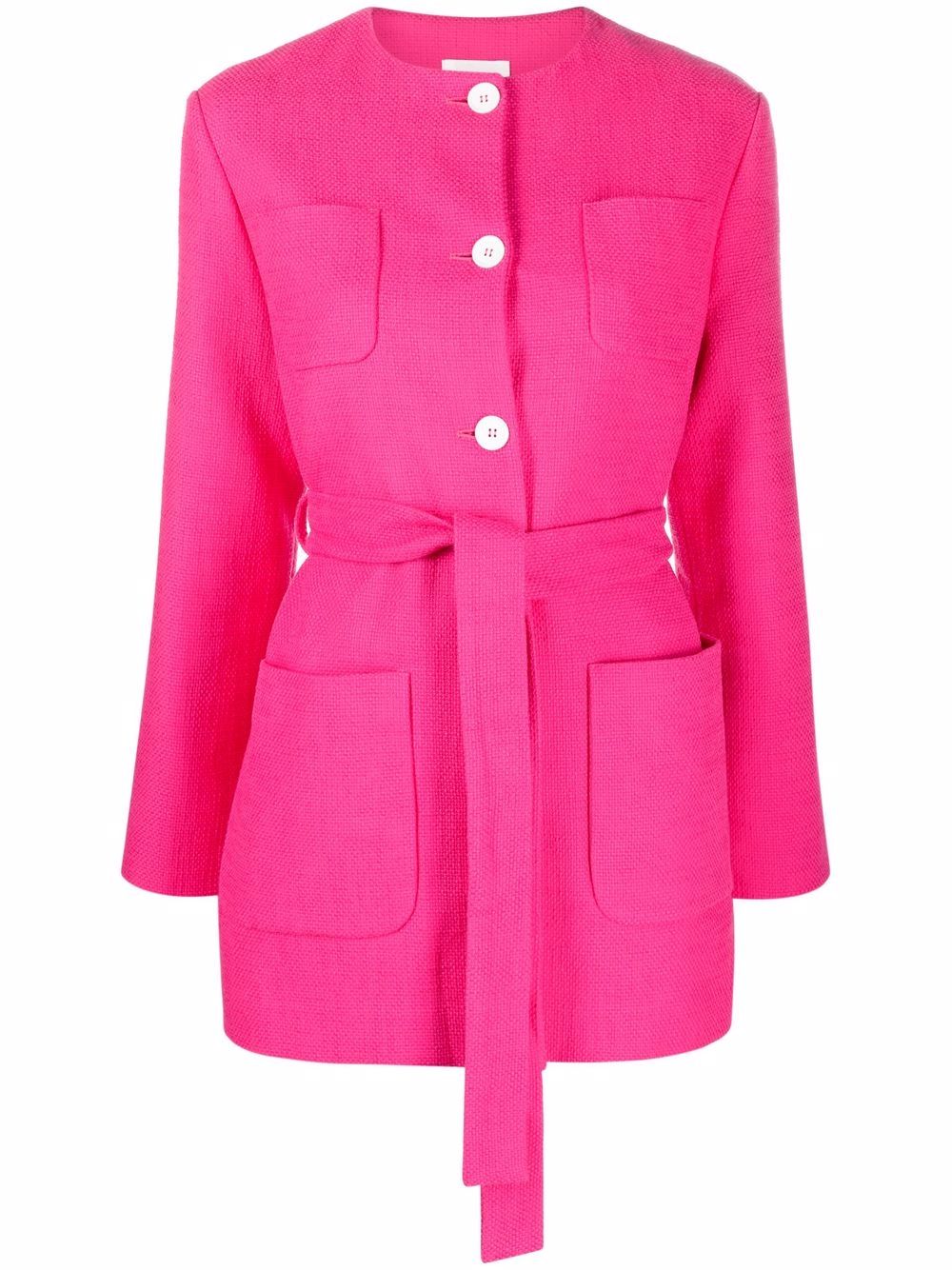 

P.A.R.O.S.H. belted cotton jacket - Pink