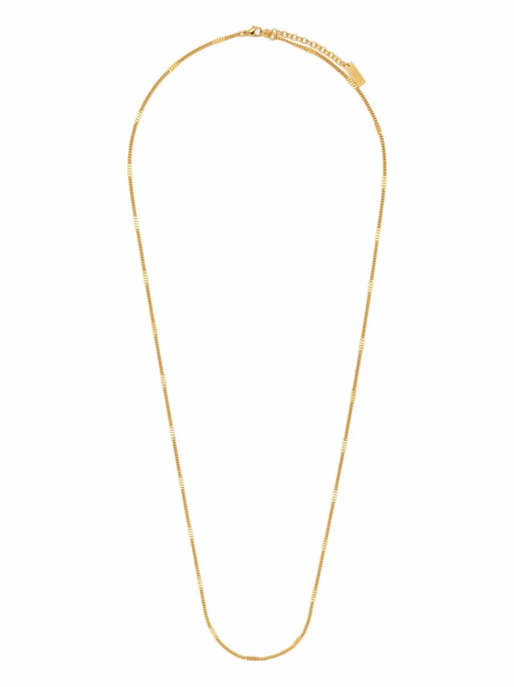 

Saint Laurent long curb chain necklace - Gold