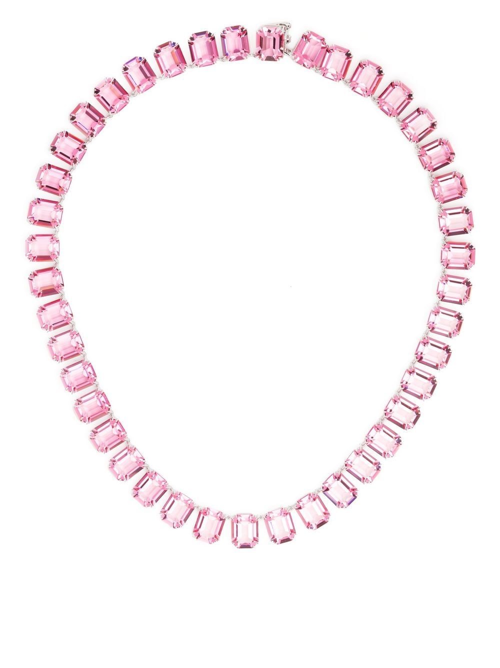 Pink crystal choker deals necklace