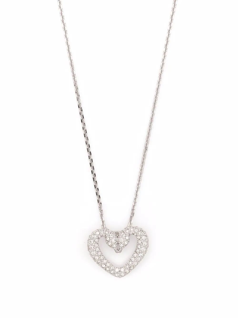 

Swarovski Una heart pendant necklace - Silver