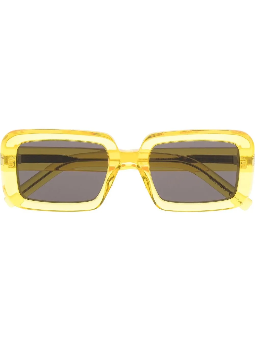 

Saint Laurent lentes de sol con armazón rectangular - Amarillo