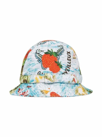 tropical-print bucket hat | Gucci Kids 
