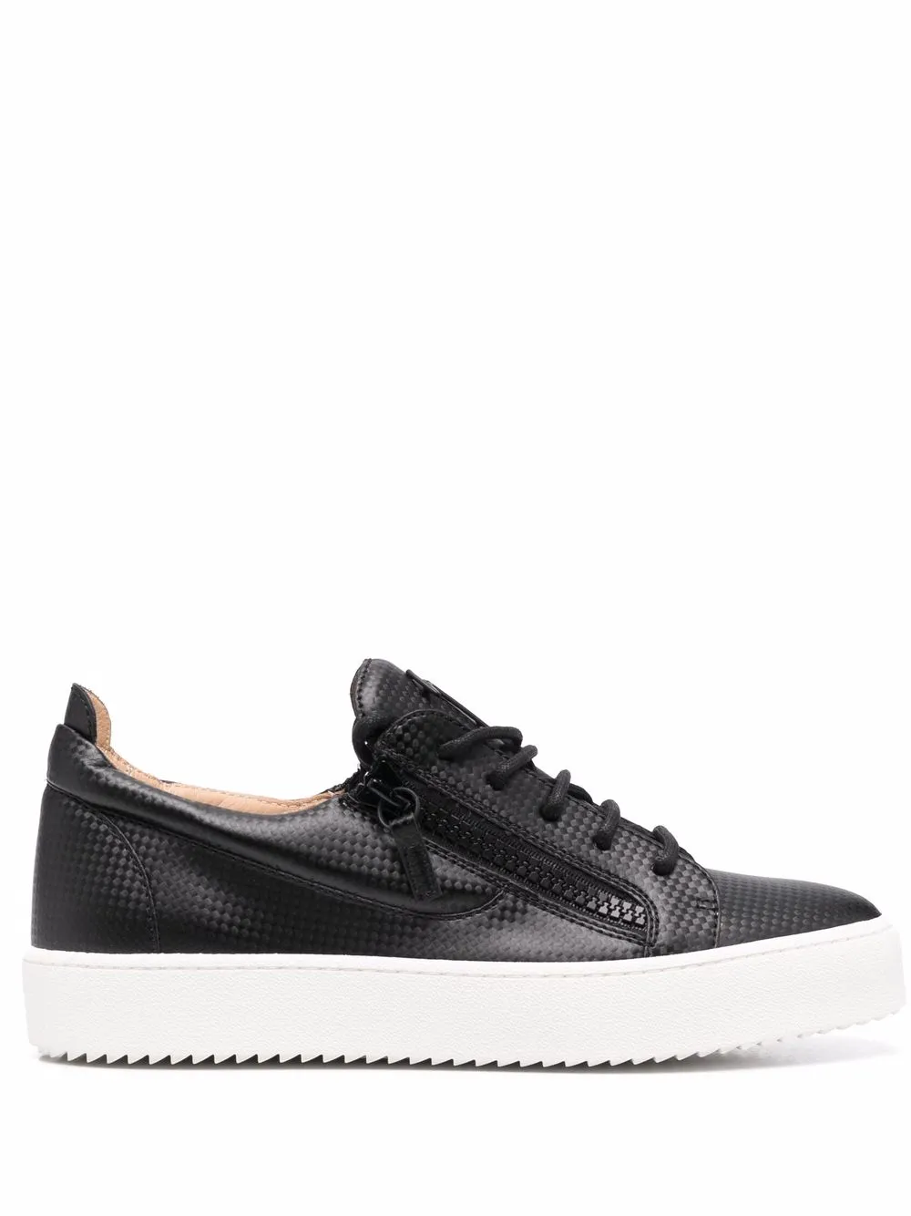 

Giuseppe Zanotti tenis bajos con cierre - Negro