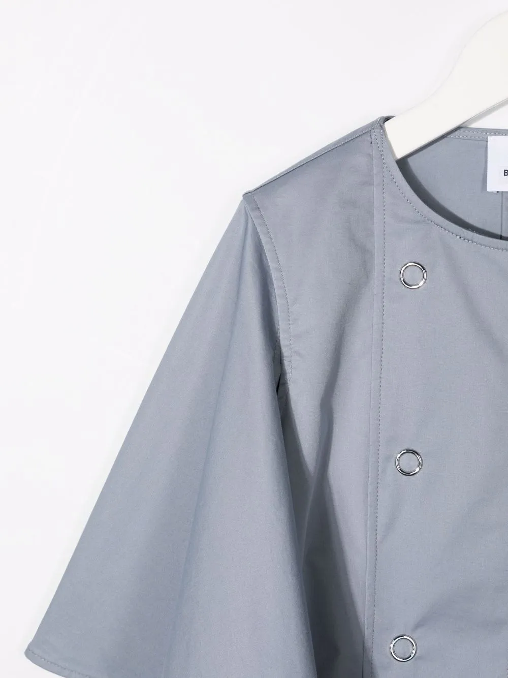 фото Burberry kids платье с короткими рукавами и оборками