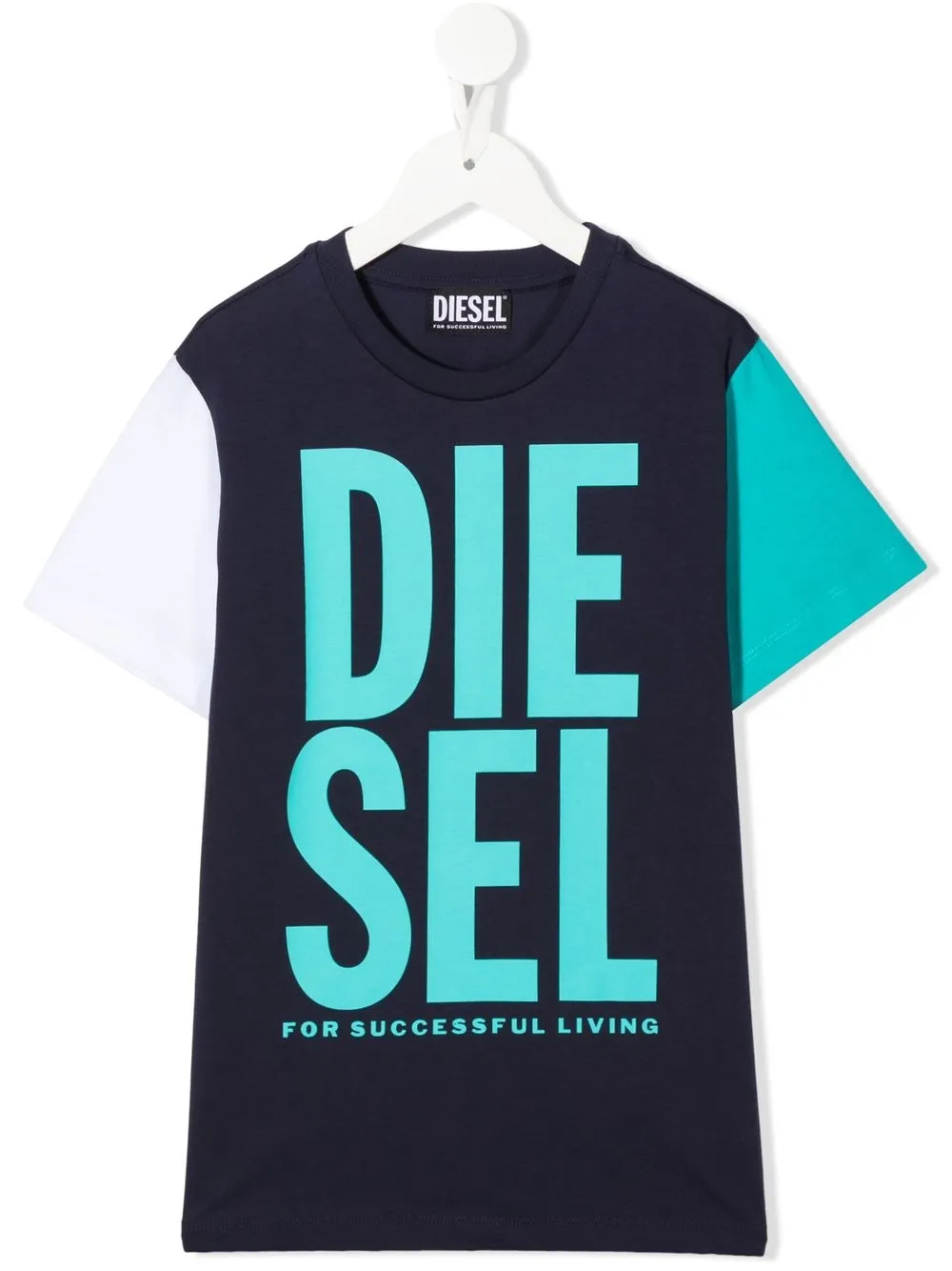 

Diesel Kids playera Jake con logo estampado - Azul