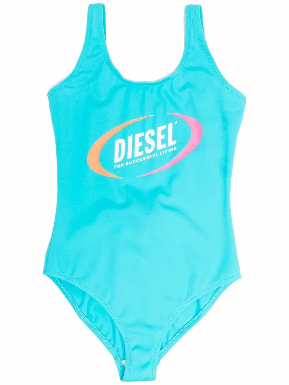 

Diesel Kids traje de baño con logo estampado - Azul