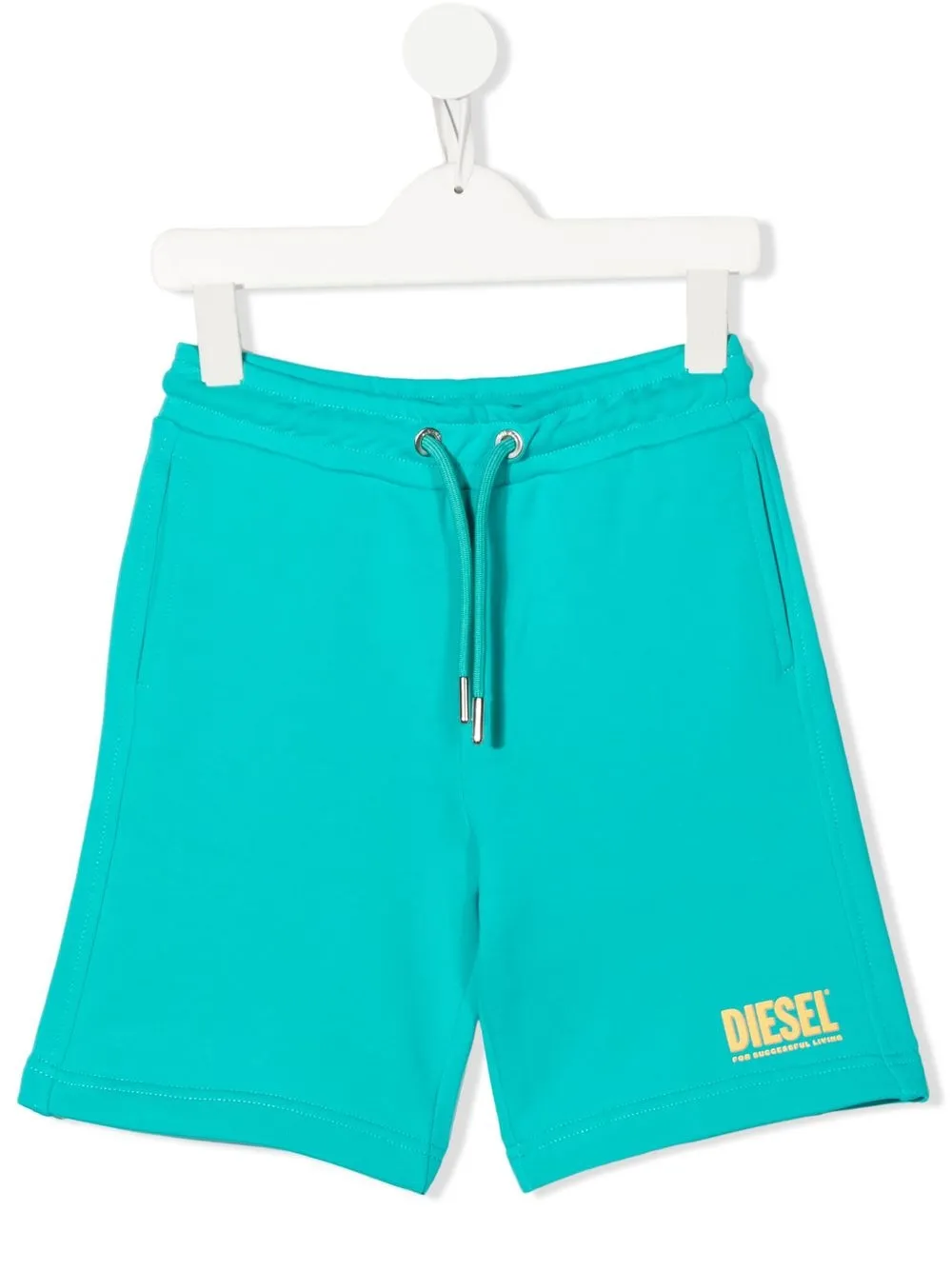 

Diesel Kids shorts deportivos con logo estampado - Azul