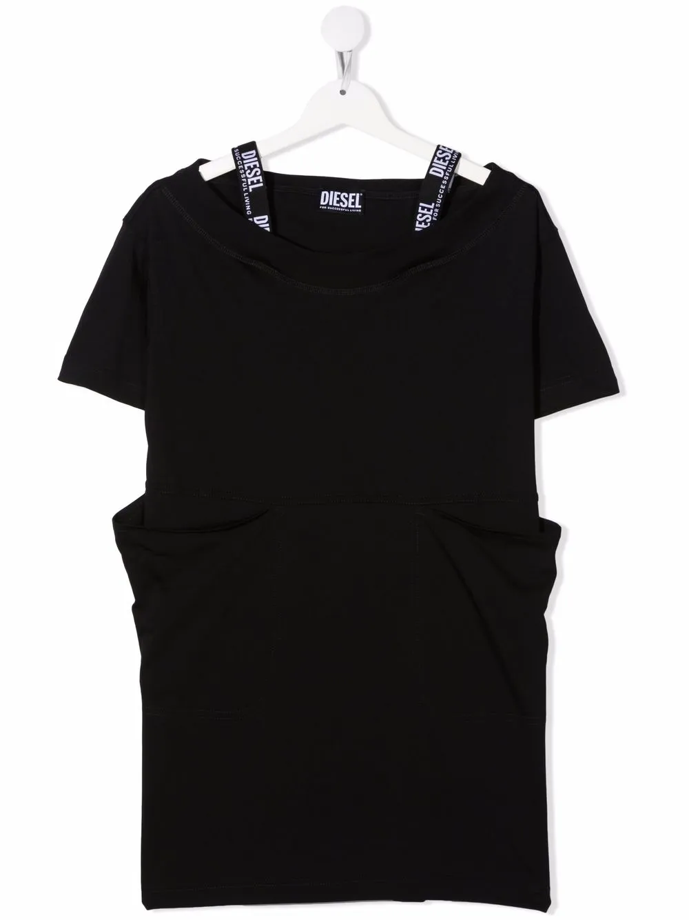 

Diesel Kids vestido estilo playera Dworkie - Negro