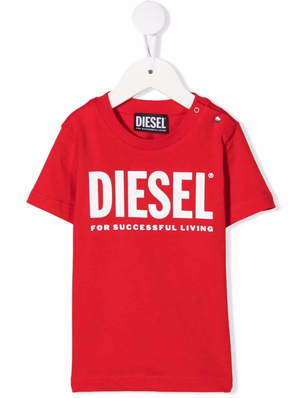 

Diesel Kids playera con logo estampado - Rojo