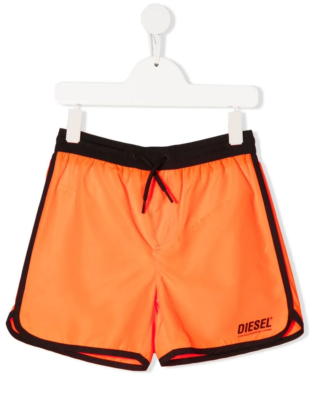 

Diesel Kids shorts de playa con logo estampado - Naranja