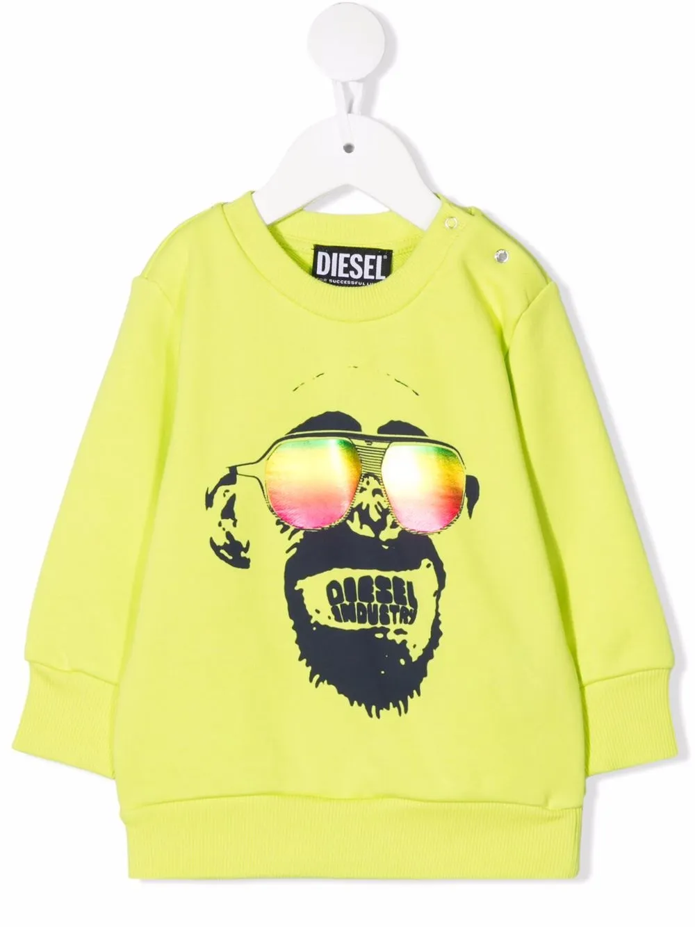 

Diesel Kids sudadera con estampado gráfico - Amarillo