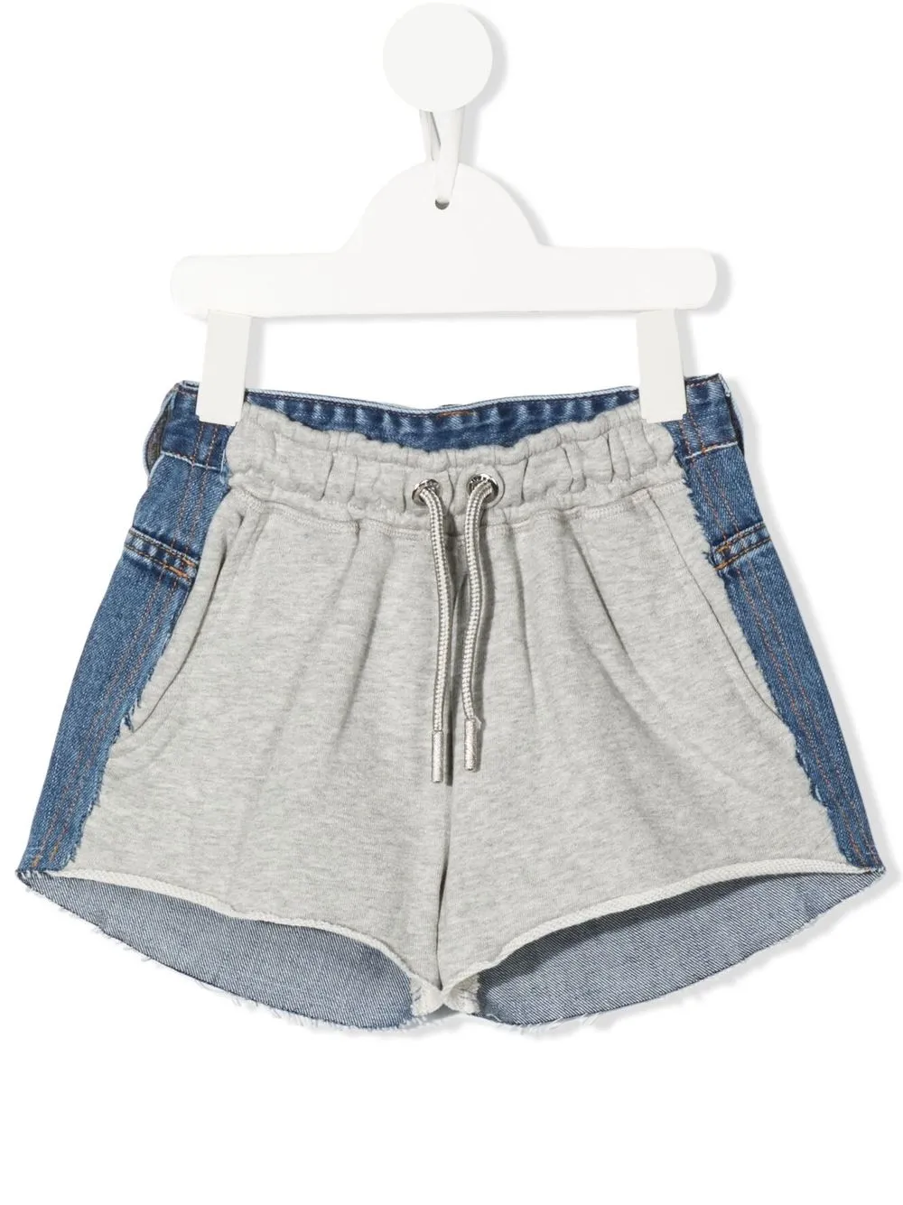 

Diesel Kids shorts con diseño patchwork - Azul