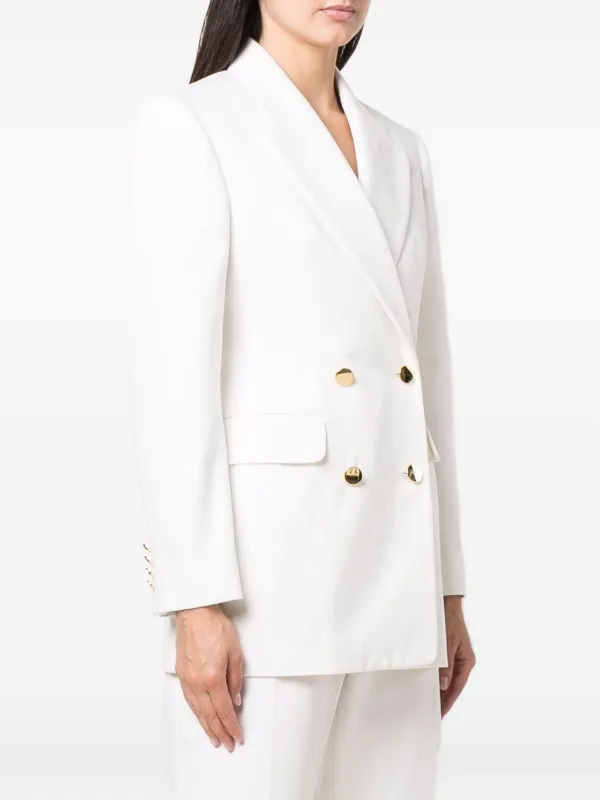 Alexander McQueen double-breasted Tailored Blazer | White Alexander McQueen double-breasted Tailored Blazer | White