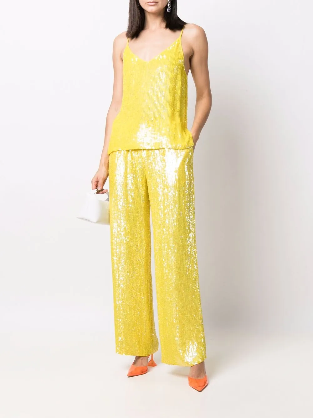 P.A.R.O.S.H. pantalon ample brodé de sequins | Pantalons palazzo | Image 2