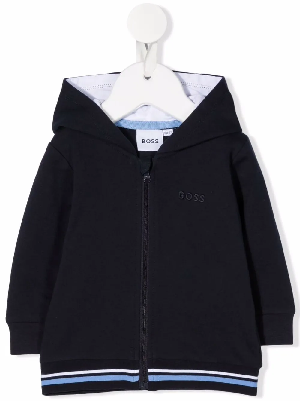 BOSS Kidswear hoodie con logo estampado - Azul