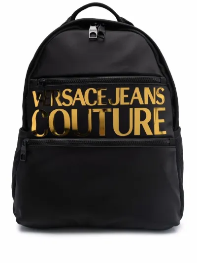 logo-print backpack | Versace Jeans 