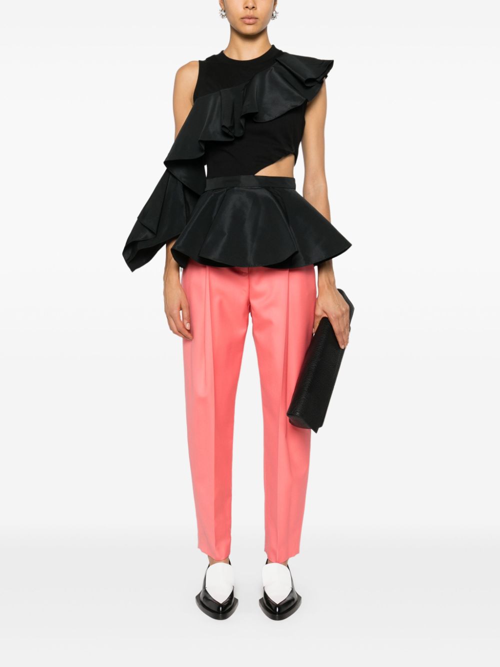 Alexander McQueen pleat-detail trousers - Pink