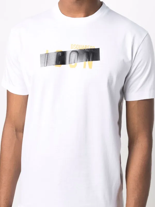 Shop Dsquared2 tape detail Icon T-shirt 