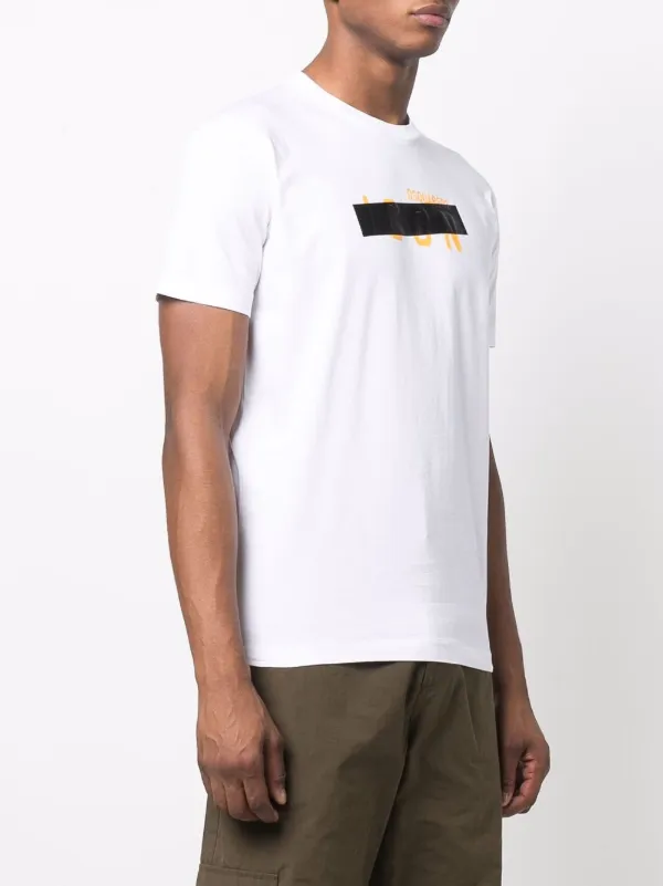 Shop Dsquared2 tape detail Icon T-shirt 