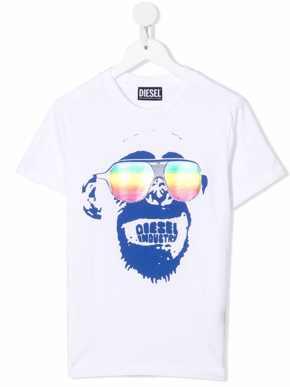 

Diesel Kids playera con estampado gráfico - Blanco