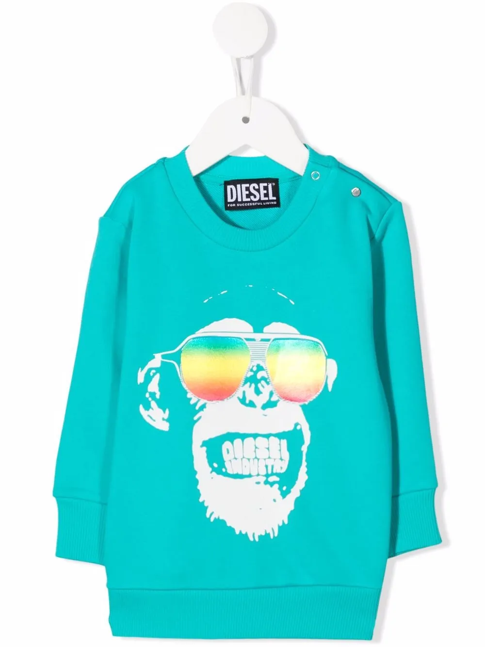 

Diesel Kids logo-print sweatshirt - Blue