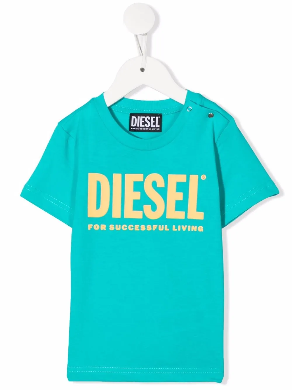 

Diesel Kids playera con logo estampado - Azul