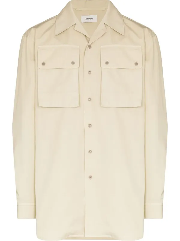 LEMAIRE フラップポケット シャツ | ニュートラル | FARFETCH JP