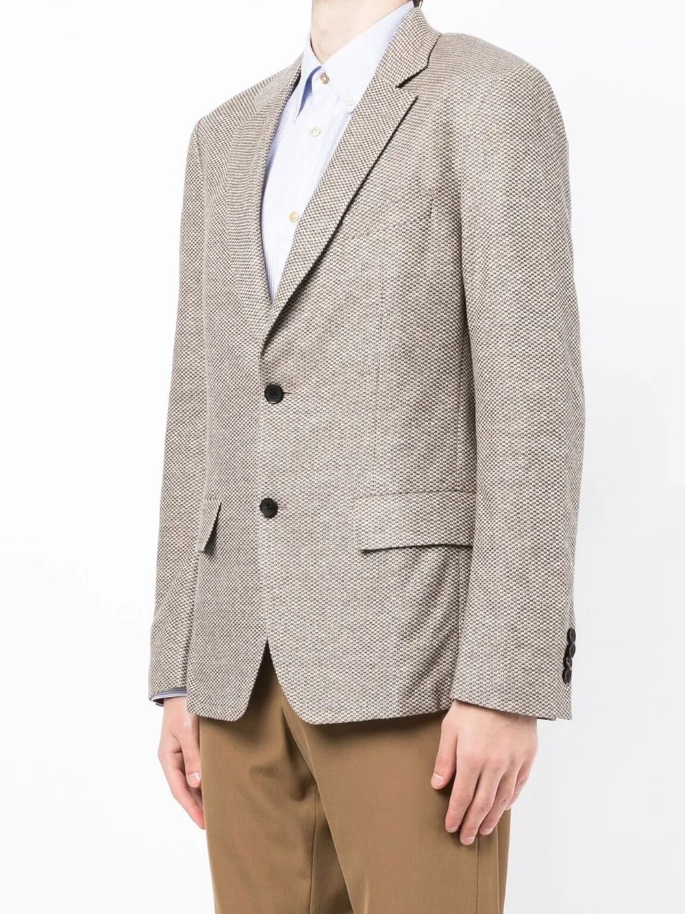  Ferragamo Single-breasted Blazer Jacket - Brown 