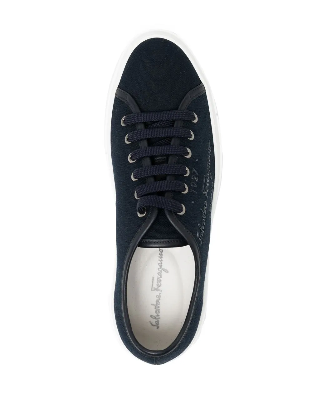 Borg logo-print sneakers