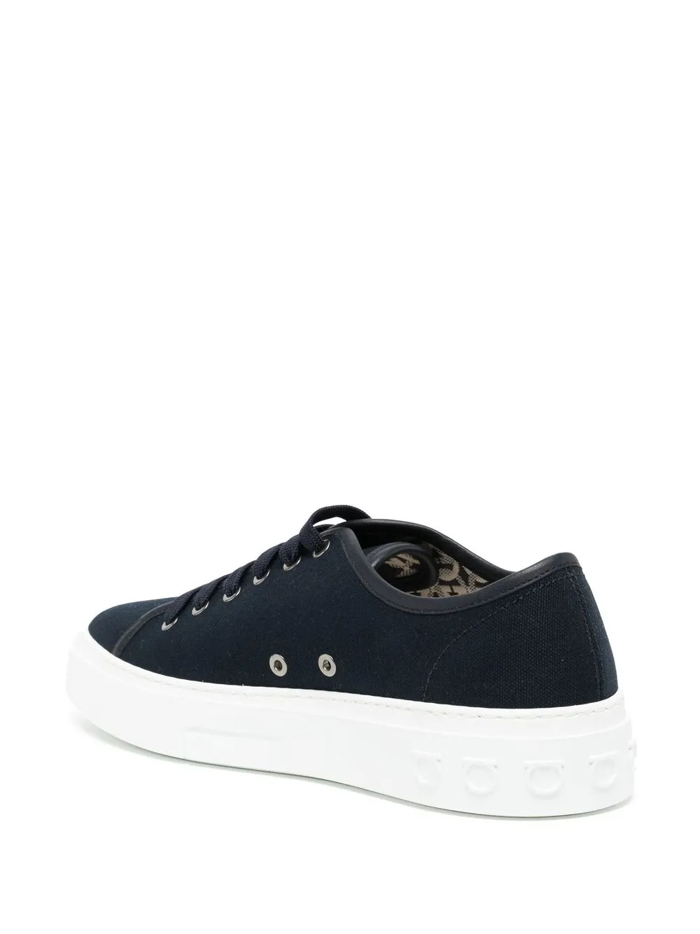 Borg logo-print sneakers