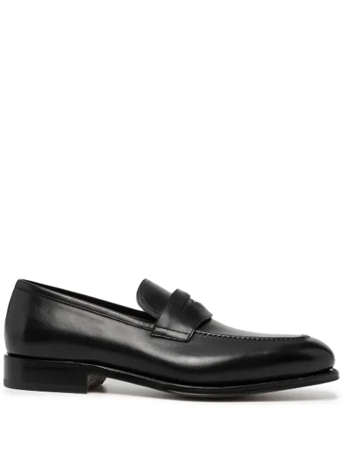 Ferragamo Tramezza leather penny loafers