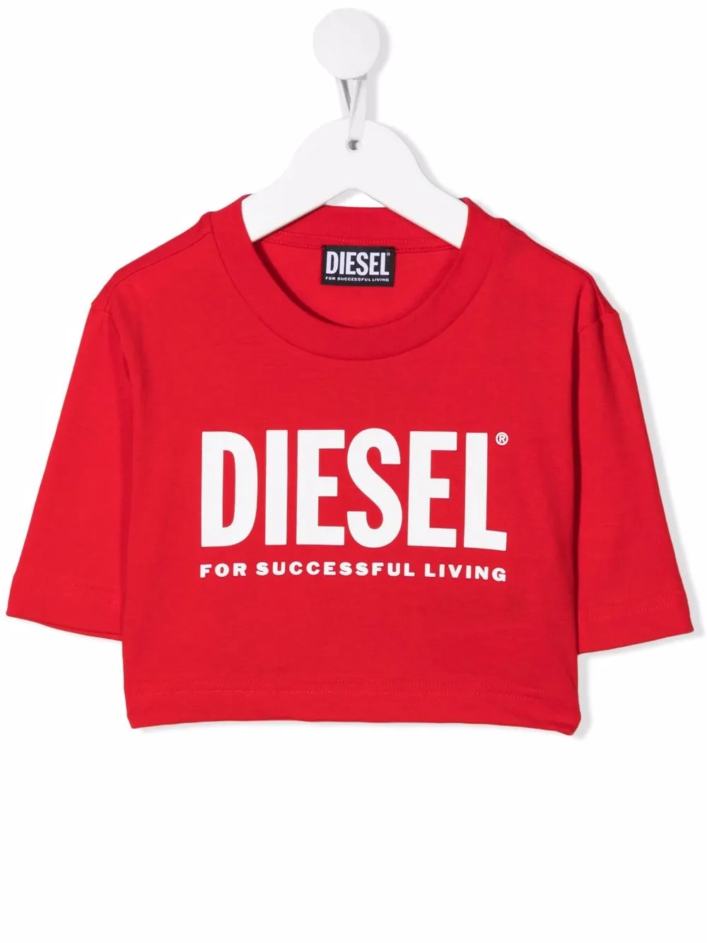 

Diesel Kids playera corta con logo estampado - Rojo