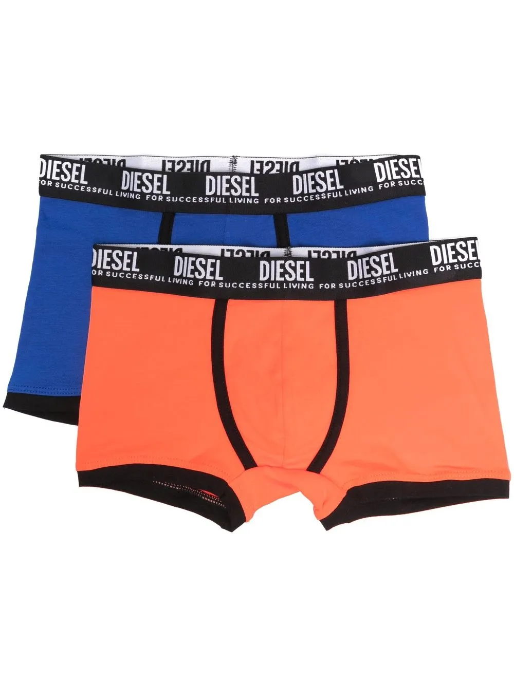 

Diesel Kids juego de dos piezas de ropa interior con logo en la pretina - Naranja