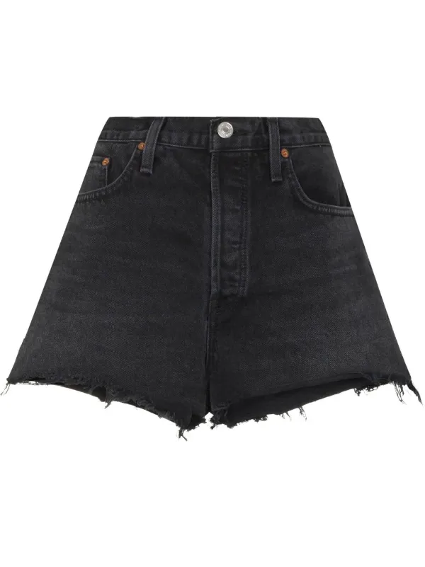 RE/DONE Shorts De Mezclilla Con Tiro Alto - Farfetch