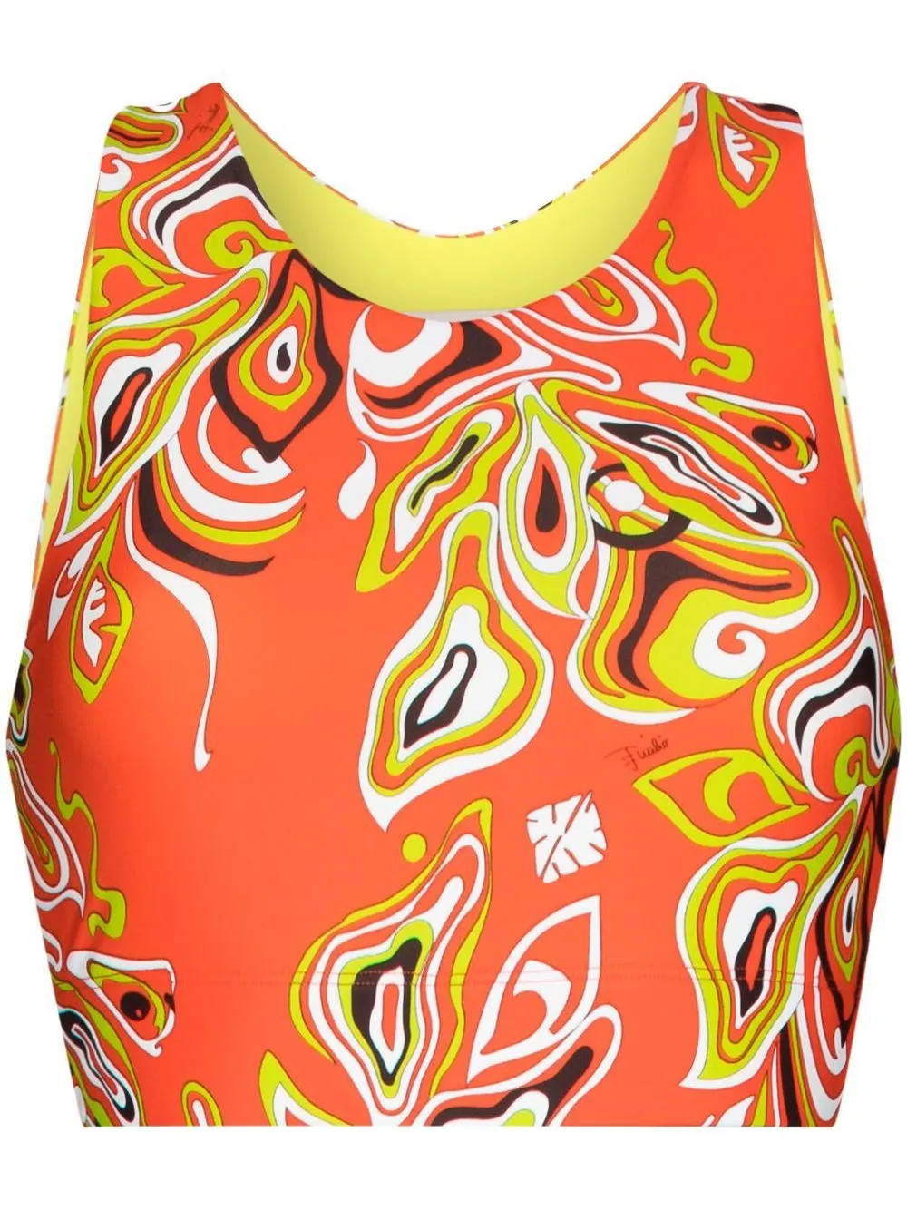 

PUCCI playera con estampado gráfico - Naranja