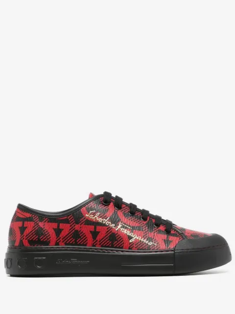 Ferragamo Gancini logo-top sneakers