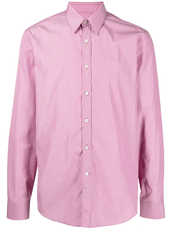 Ferragamo Stripe-print Shirt in Pink